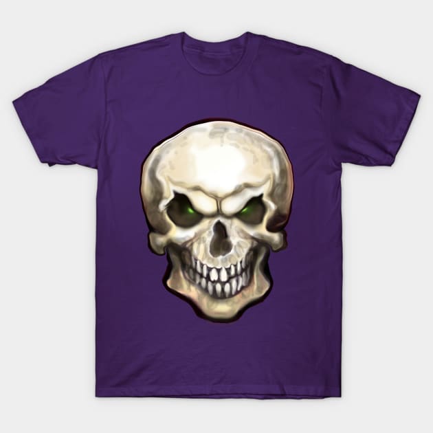 Evil Skull T-Shirt by Kevin Middleton